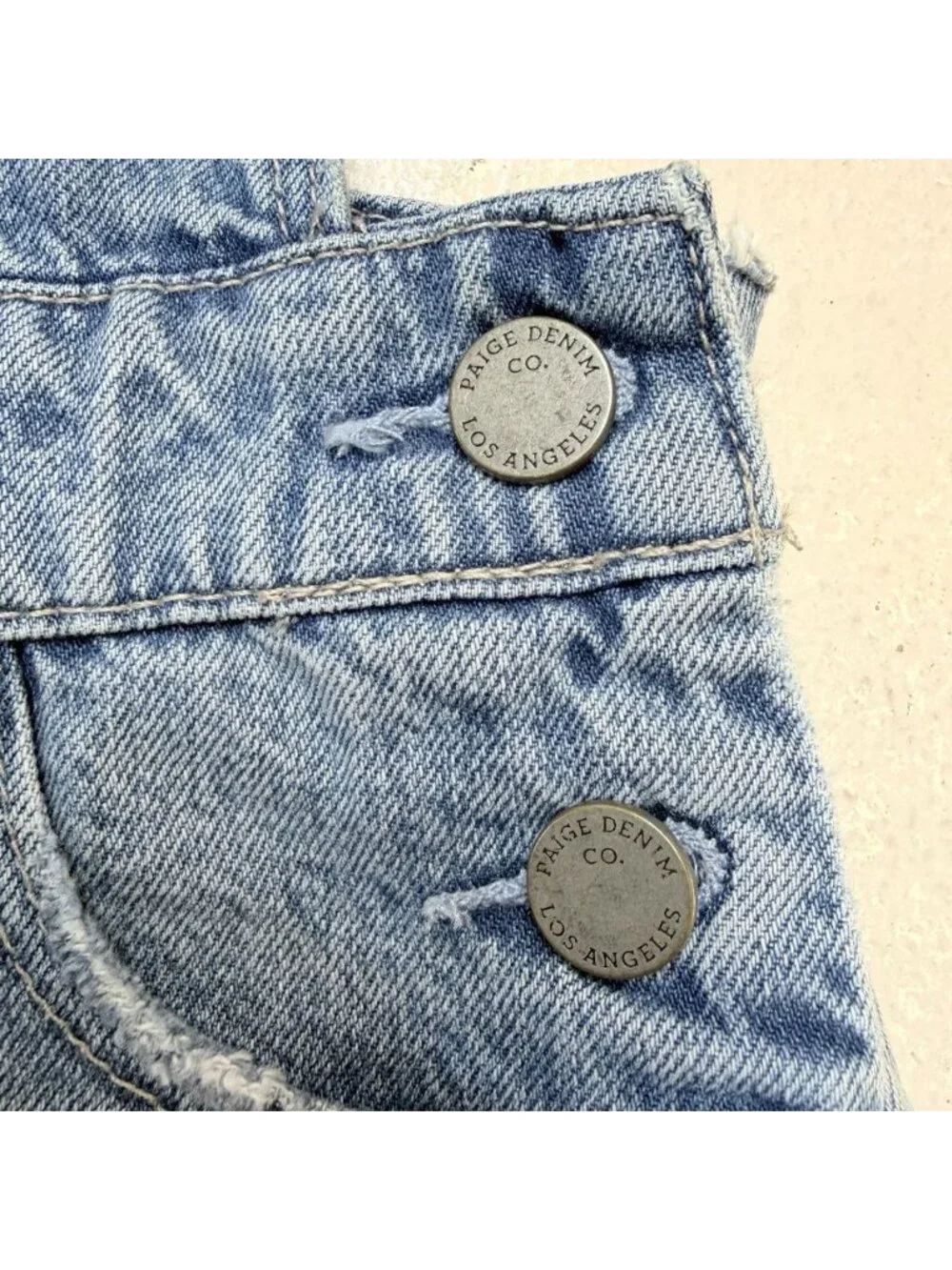 Paige Womens 25 Festival Denim Overall Skirtall Dress Frayed Hem Jumper Jeans